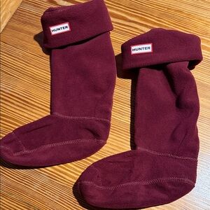 Hunter Women Deep Red Burgundy Hunter Socks